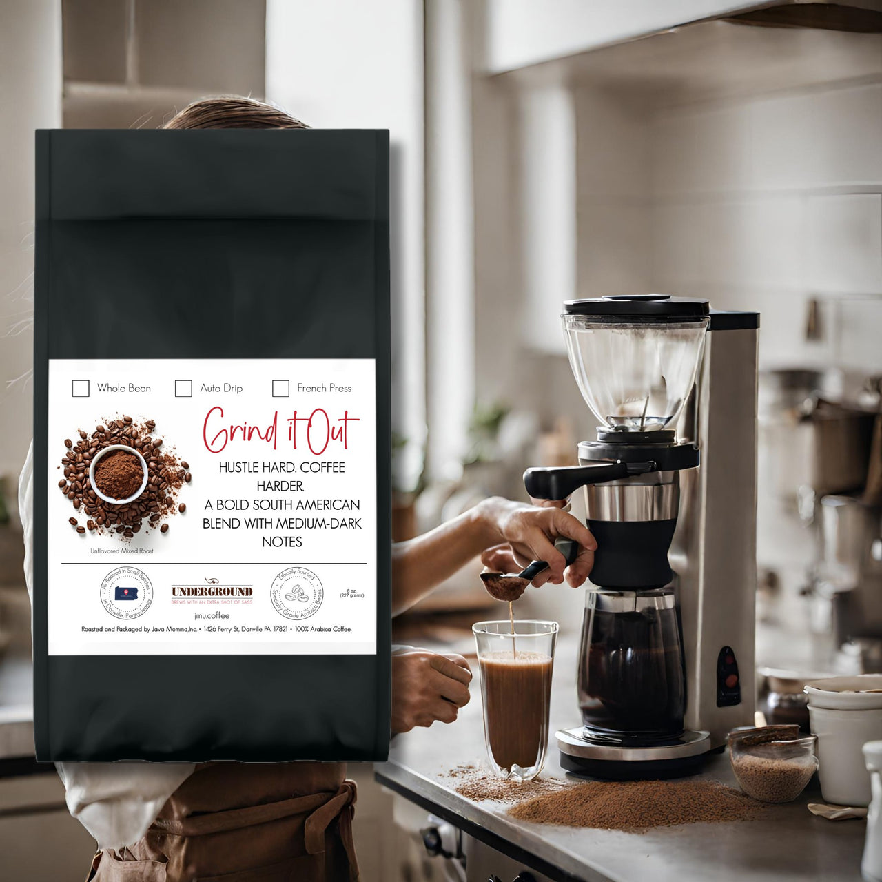 Grind it Out - Unflavored Mixed Roast - Java Momma