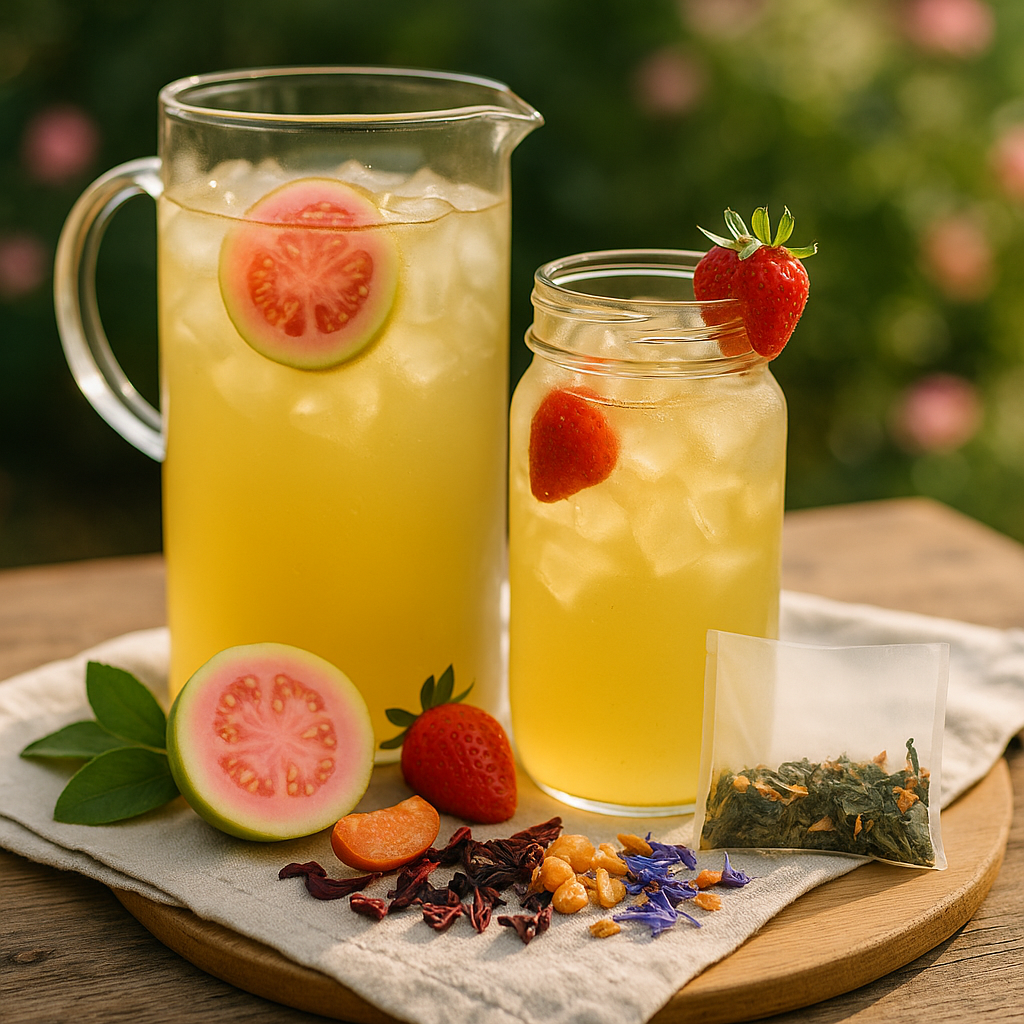 🍰 Guava Creme Cold Brew Tea Pods – Creamy Guava Green Tea with Tropical Dessert Vibes