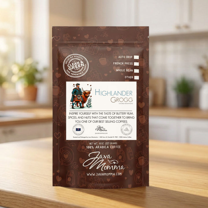 Highlander Grogg Flavored Coffee - Bold Comfort in Every Sip