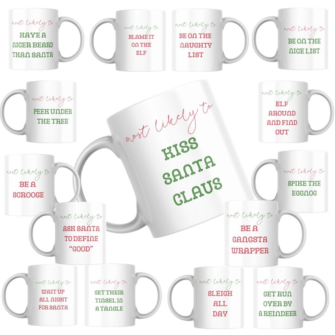 Holiday Mug Collection – “Most Likely To…” 🎄 - Java Momma