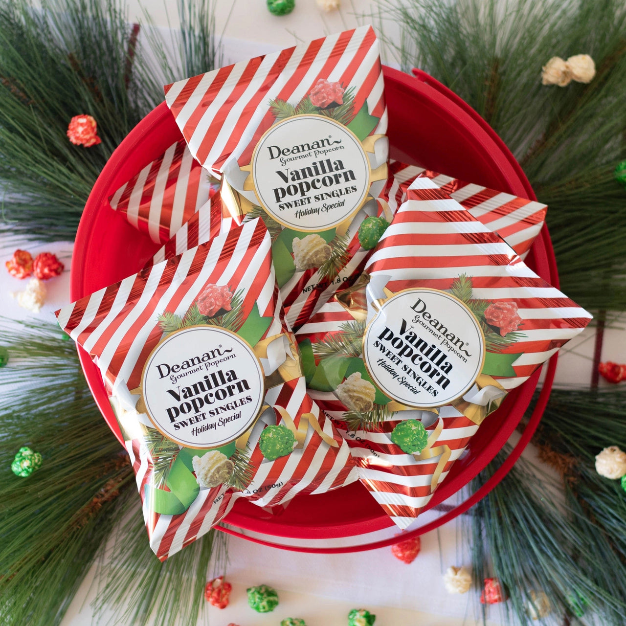 Holiday Vanilla Popcorn Sweet Singles – Festive Fun in Every Bite - Java Momma