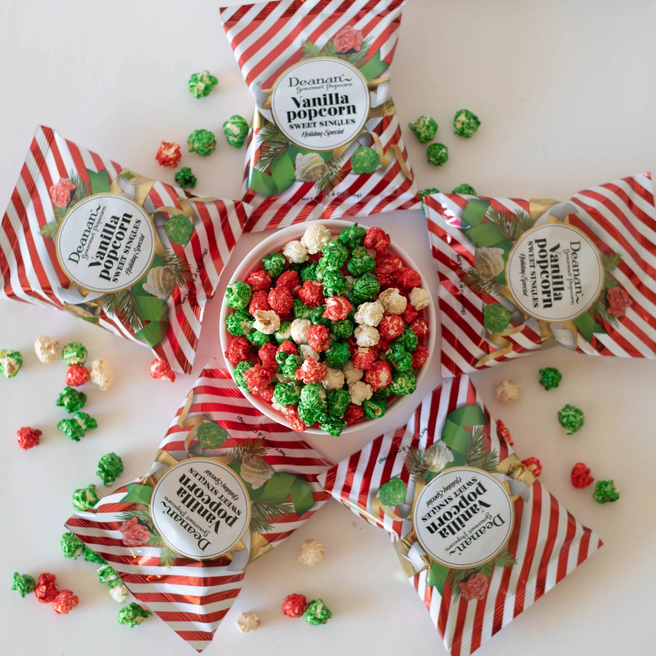 Holiday Vanilla Popcorn Sweet Singles – Festive Fun in Every Bite - Java Momma