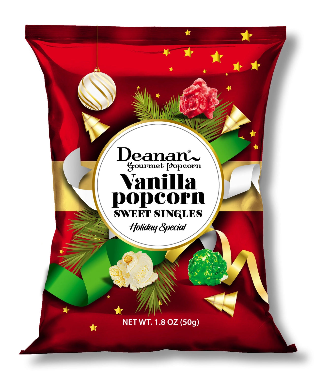 Holiday Vanilla Popcorn Sweet Singles – Festive Fun in Every Bite - Java Momma