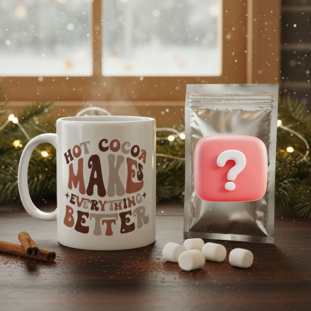 Hot Cocoa Makes Everything Better – Mug + Mystery Cocoa Duo