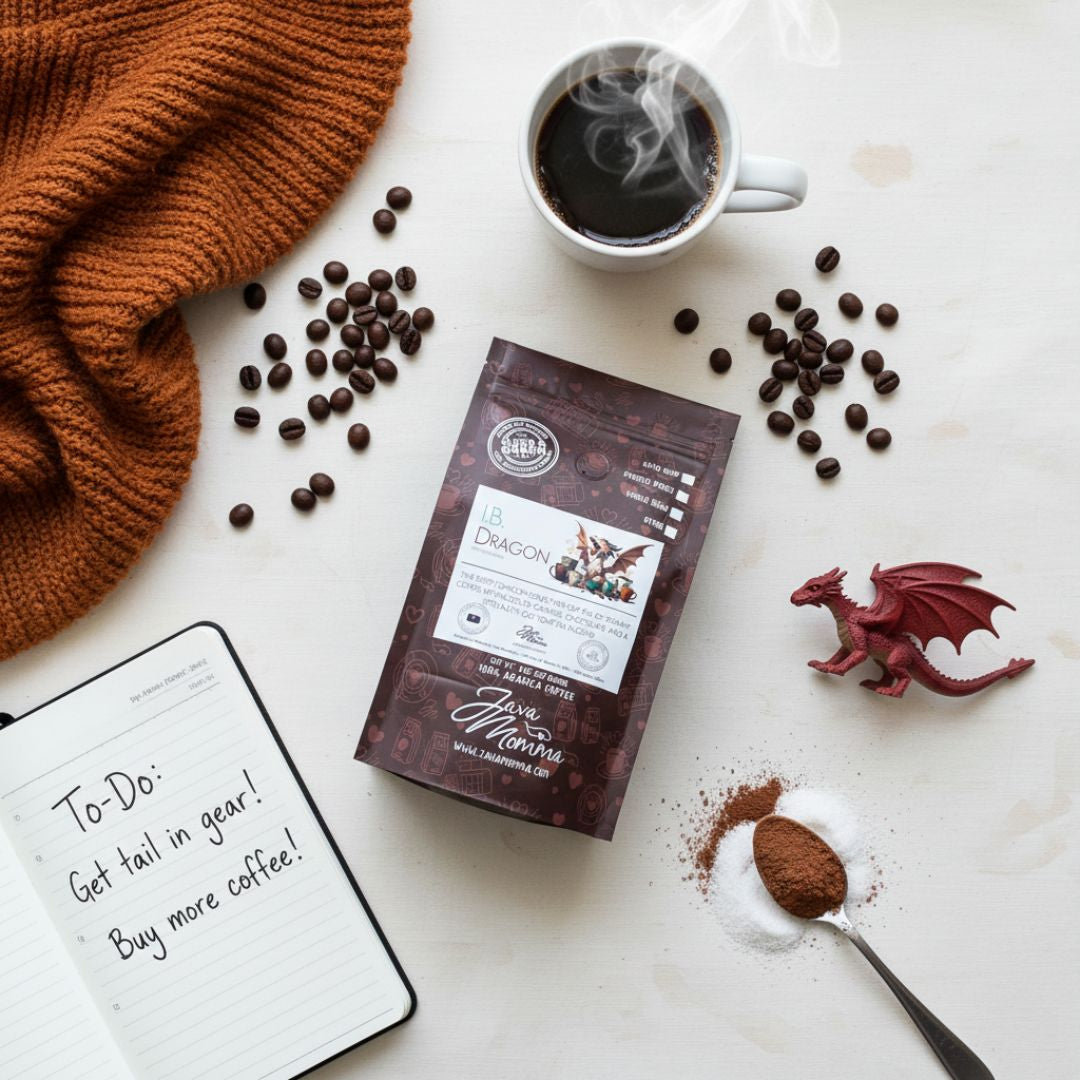 I.B. Dragon Dark Roast Coffee | Single-Origin Brazil | Air-Roasted