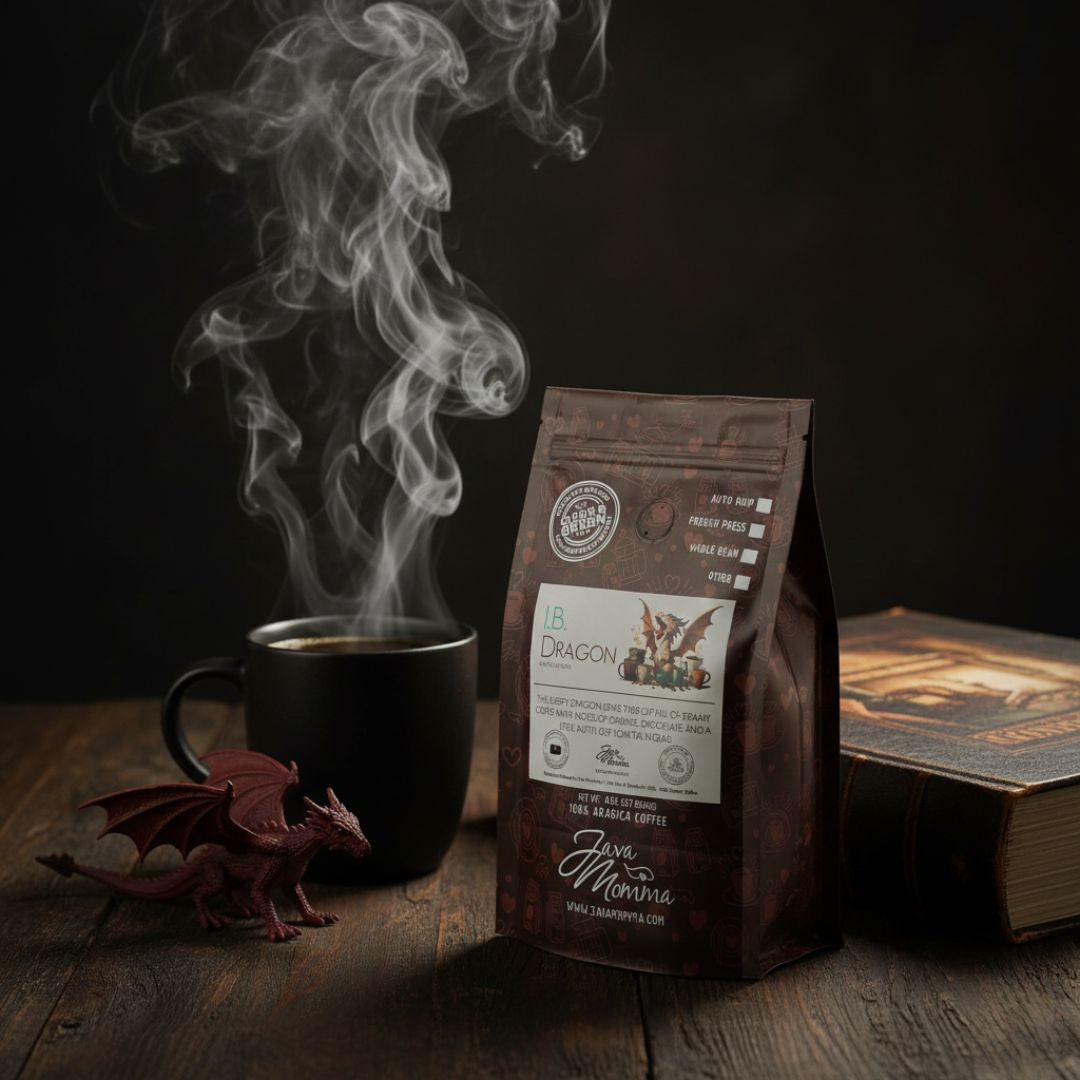I.B. Dragon Dark Roast Coffee | Single-Origin Brazil | Air-Roasted