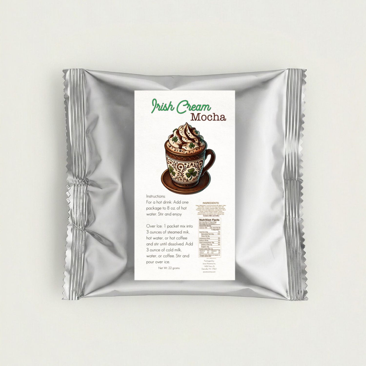 Irish Cream Mocha – Single Serve Drink Mix