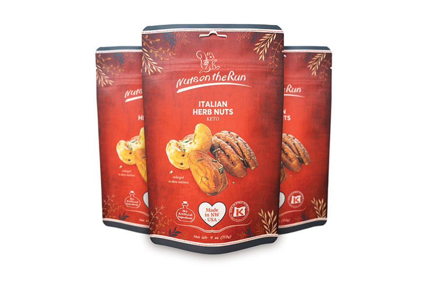 Italian Herb Nuts - Nuts on the Run