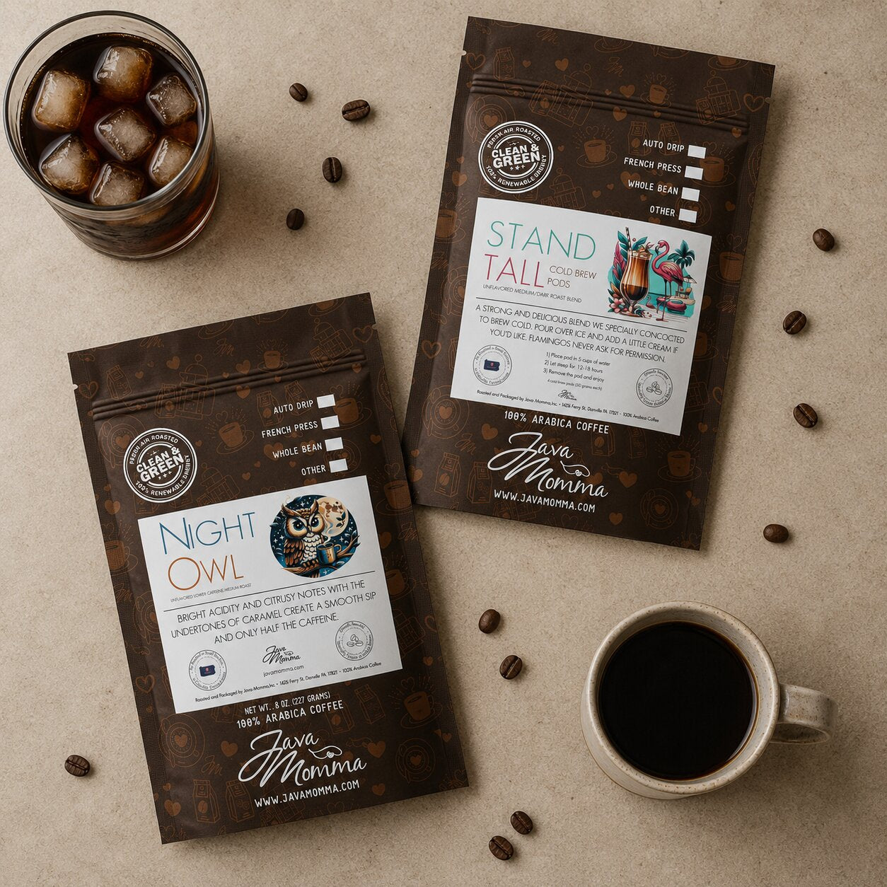 ☕ Give It to Me Straight – Monthly Coffee Duo