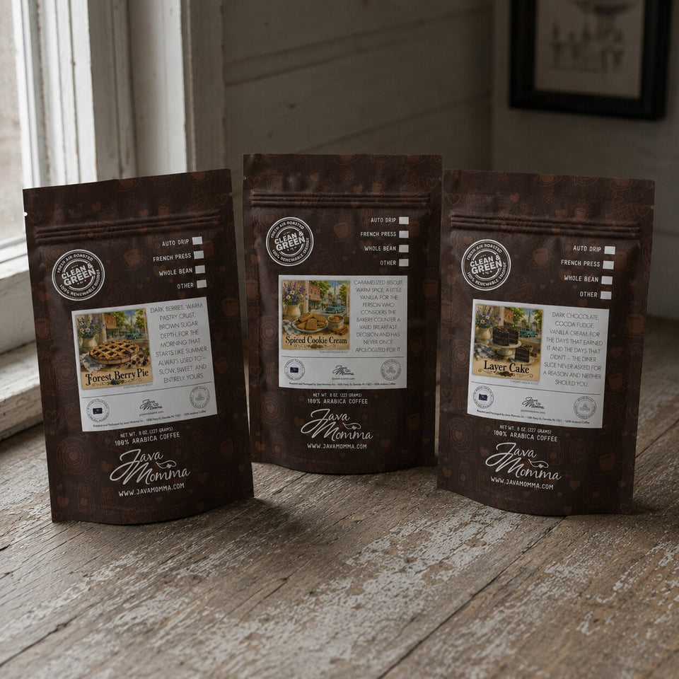 Momma's Picks Monthly Coffee Box – 3 Exclusive Flavored Coffees