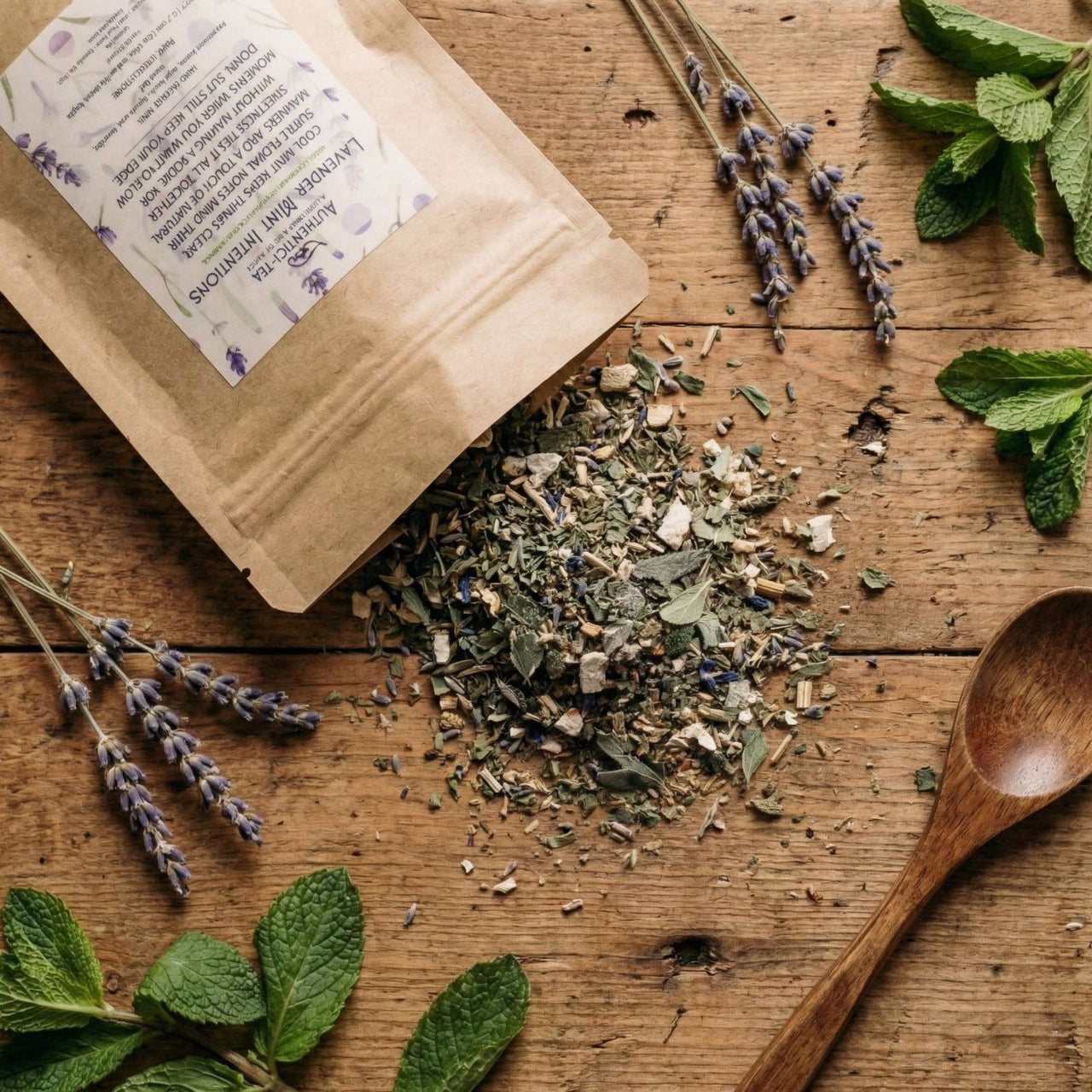 Lavender Mint Intentions Herbal Tea | Caffeine-Free Calm with Purpose