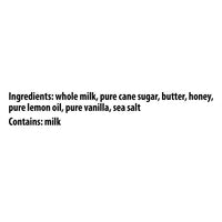 Thumbnail for Ingredients: Whole milk, pure cane sugar, butter, wildflower honey spread, pure lemon oil, pure vanilla, sea salt. Contains milk. Lemon Vanilla Honey Cream Spread 🍋 is tart, sweet & totally irresistible—enjoy in every bite!.