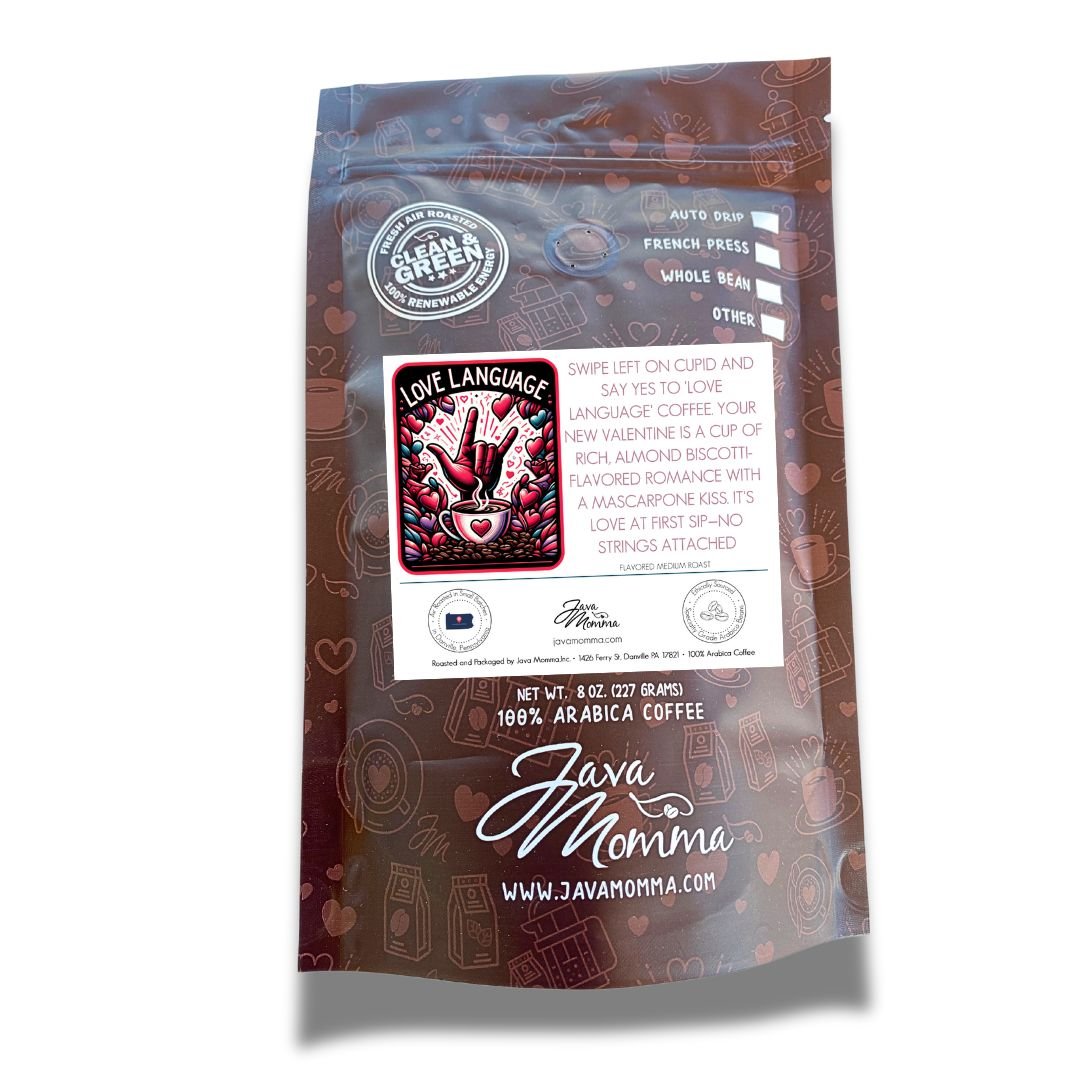 Love Language Coffee - Almond Romance with a Mascarpone Kiss - Java Momma