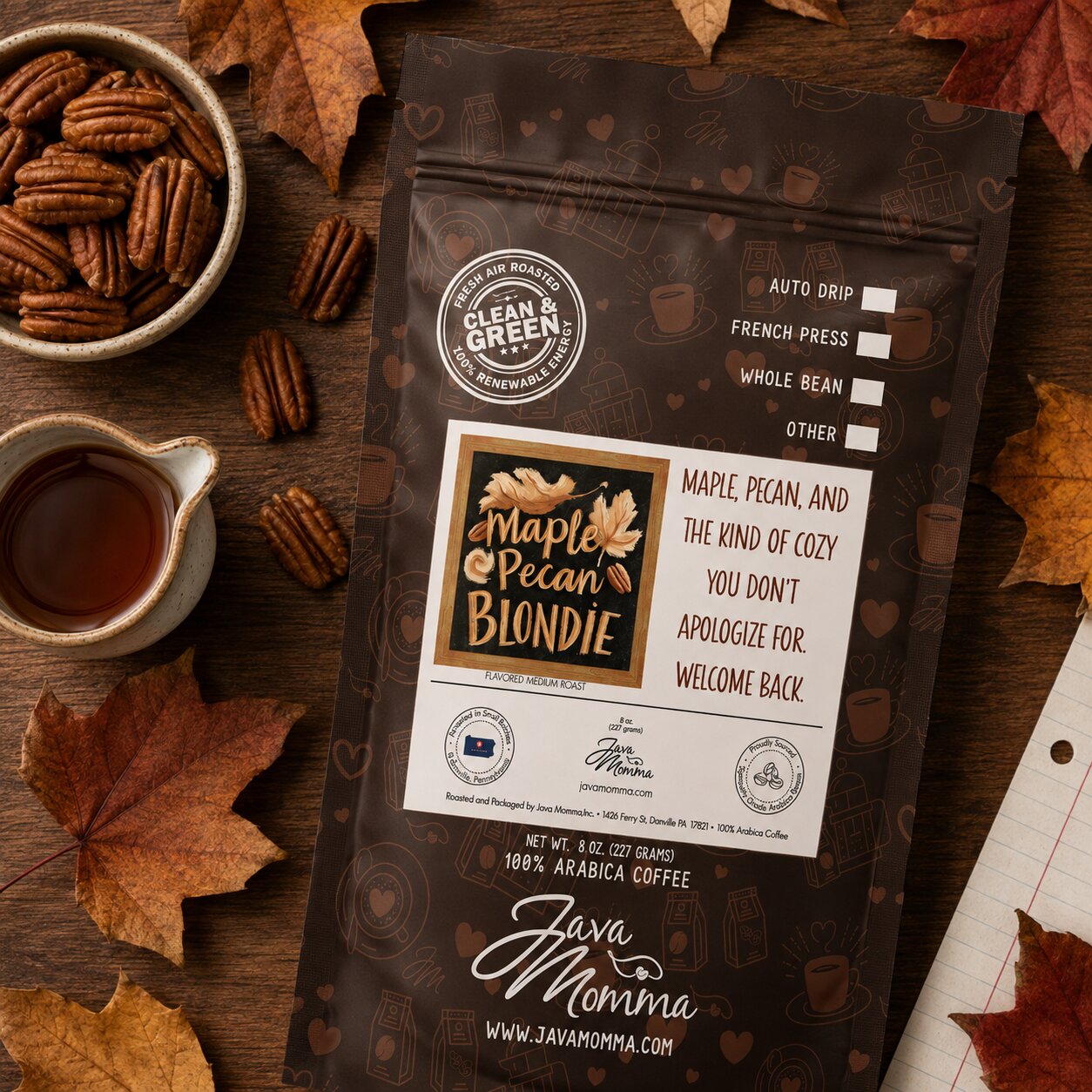 Maple Pecan Blondie Coffee | Momma's Picks