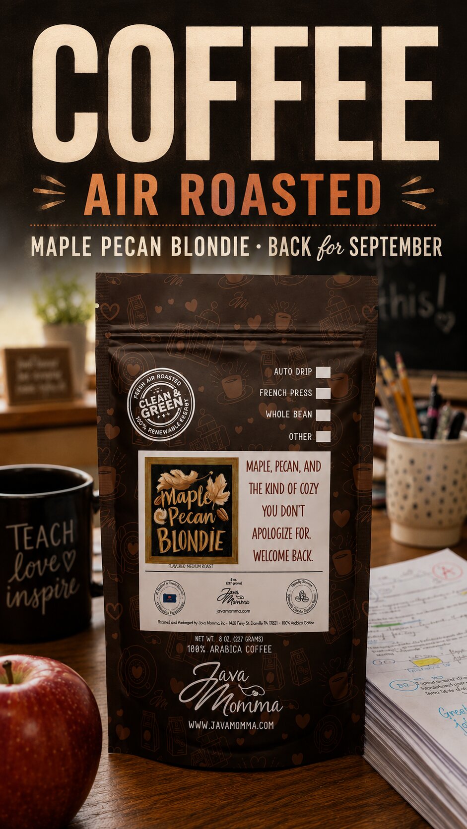 Maple Pecan Blondie Coffee | Momma's Picks