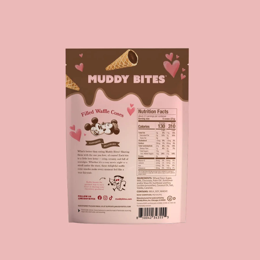 Muddy Bites Disney Mickey Mouse Milk Chocolate