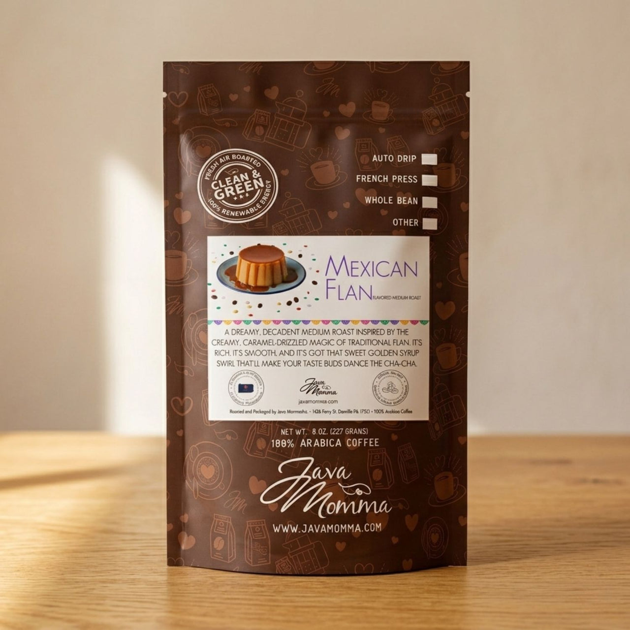 Mexican Flan Flavored Coffee – Creamy Caramel Medium Roast