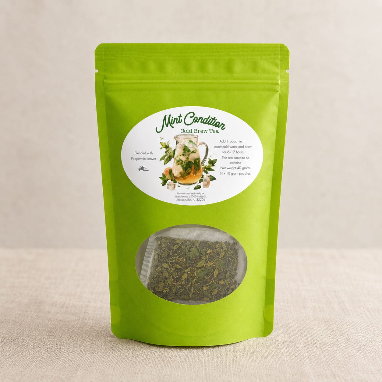 Mint Condition Refreshing Peppermint Cold Brew Tea