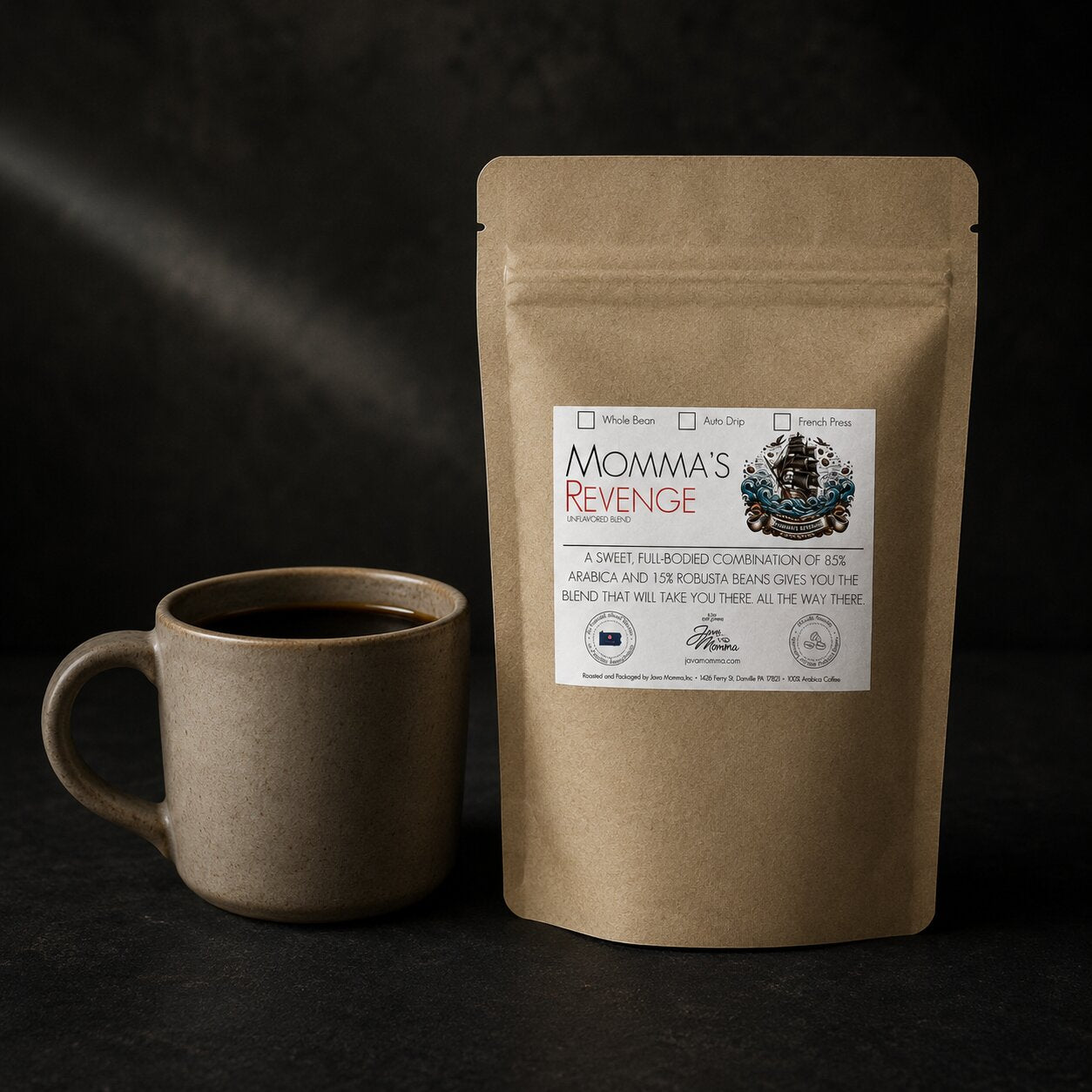 Momma’s Revenge – Medium & Dark Roast Coffee Blend ☕