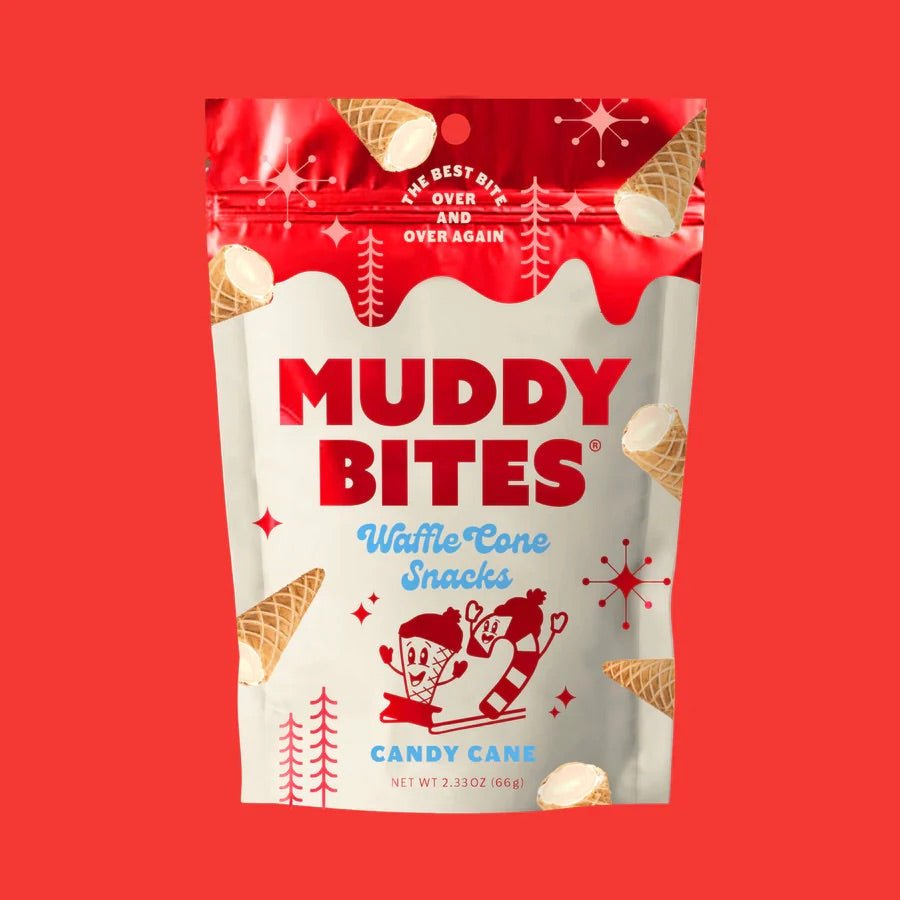 Muddy Bites Candy Cane Waffle Bites - Java Momma