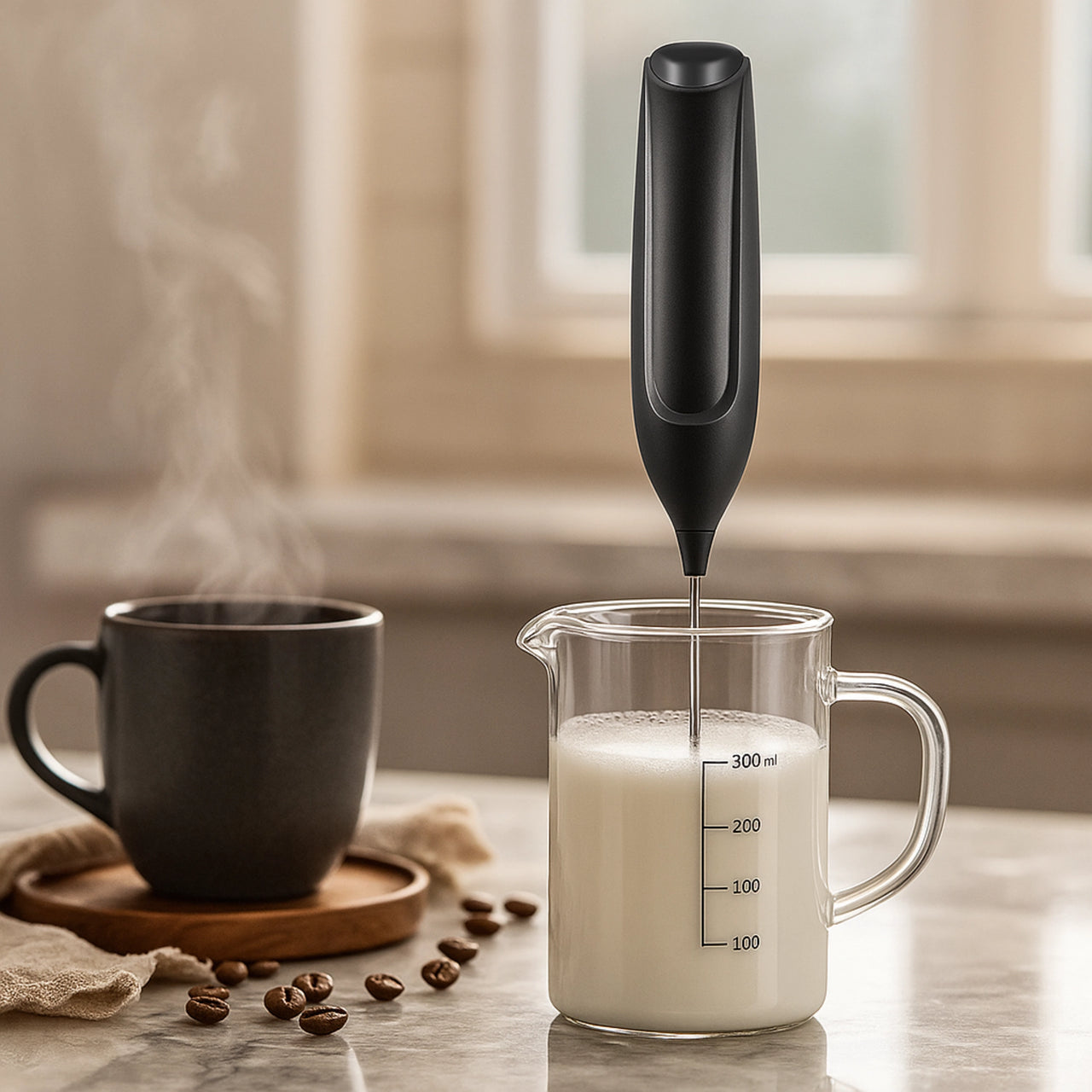 Handheld Frother – Whip It Real Good ☕⚡