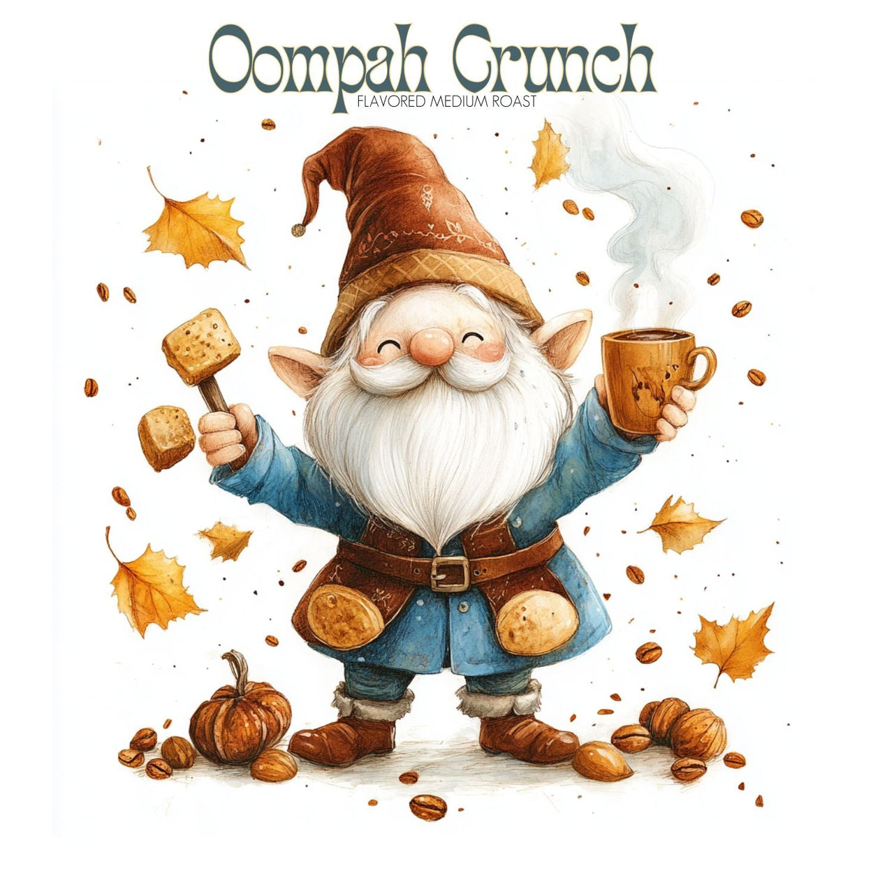 Oompah Crunch Flavored Coffee - Salted Caramel, Rum & Nutty Goodness in Every Sip 🎶☕ - Java Momma