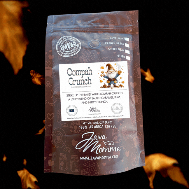 Oompah Crunch Flavored Coffee - Salted Caramel, Rum & Nutty Goodness in Every Sip 🎶☕