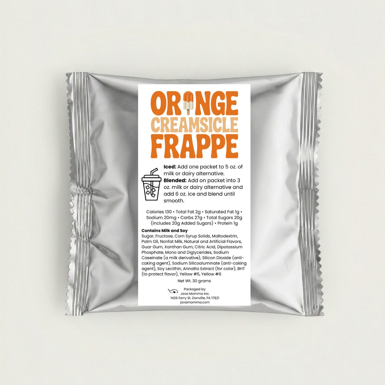 Orange Creamsicle Frappe Mix – Creamy, Dreamy, and Totally Nostalgic