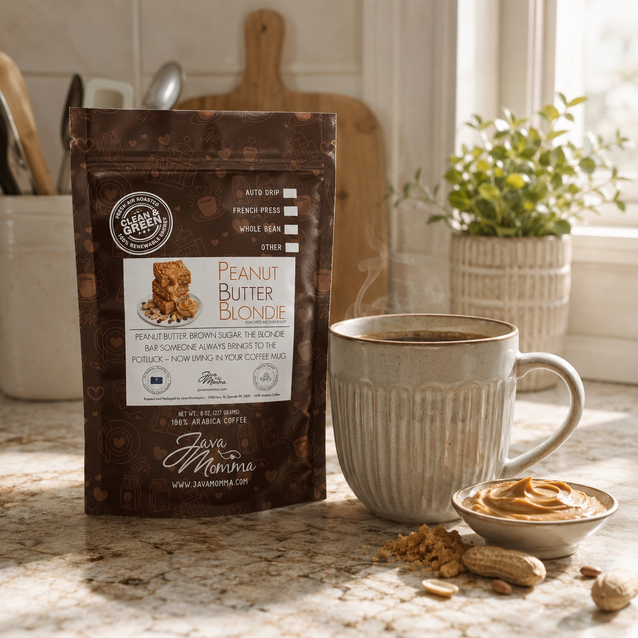 Peanut Butter Blondie Flavored Coffee
