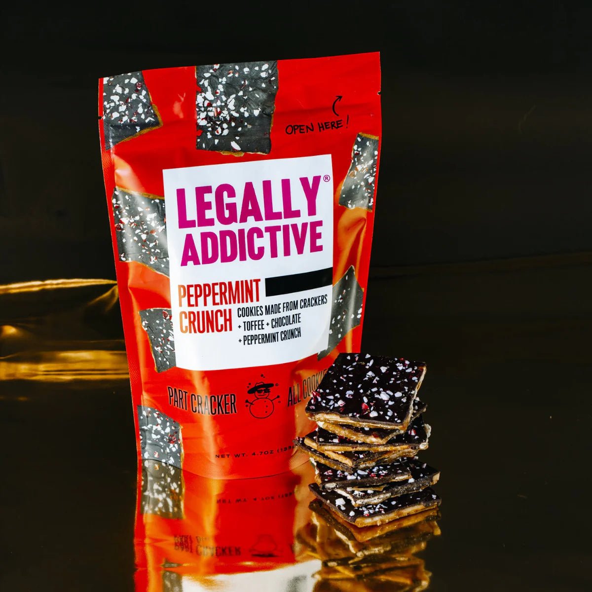 Peppermint Crunch – Holiday Bliss in Every Bite Legally Addictive Snacks - Java Momma