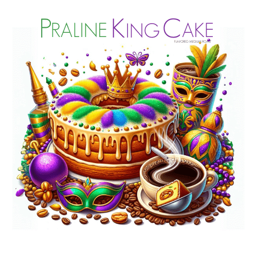 Praline King Cake Flavored Coffee - Java Momma