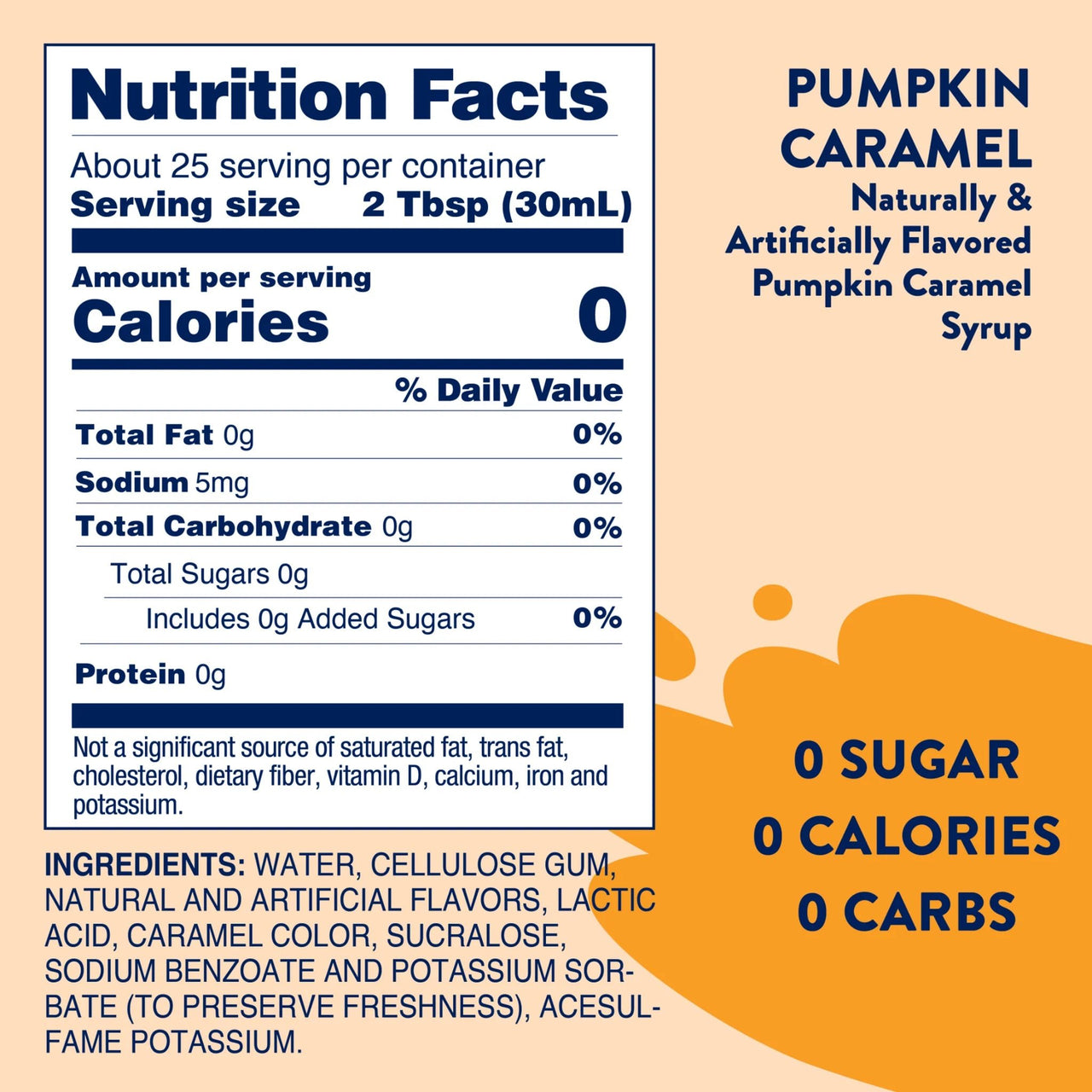 Pumpkin Caramel Syrup - Sugar Free - Java Momma