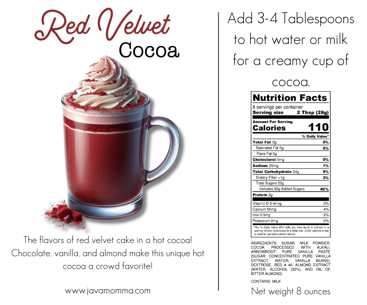 Red Velvet Hot Cocoa - Java Momma