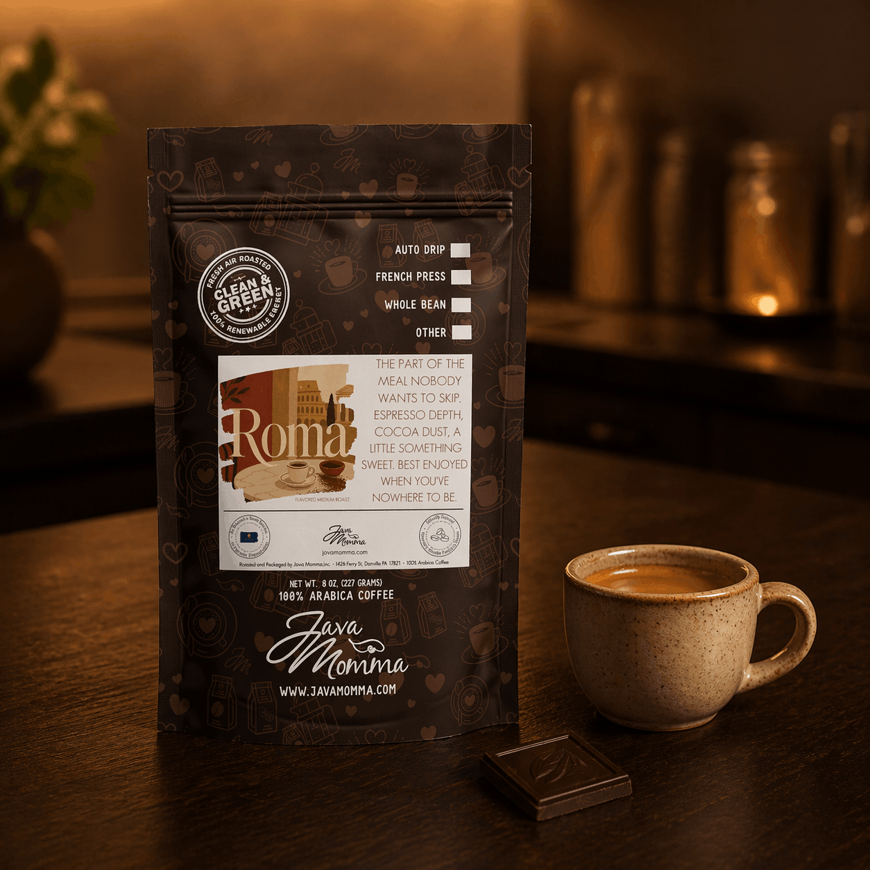 Roma Medium Roast Coffee | Java Momma May Picks