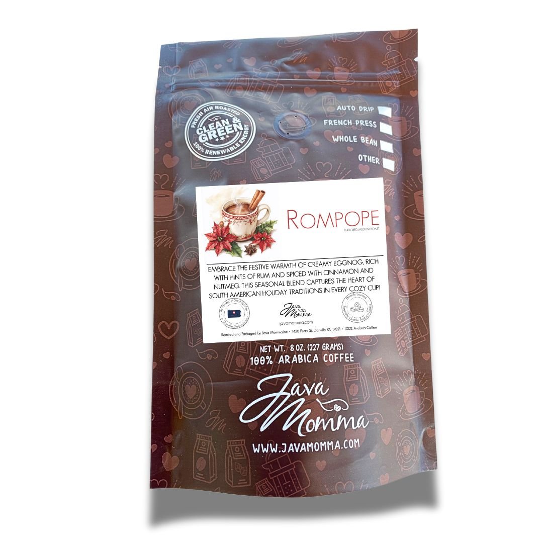 Rompope Flavored Coffee - Medium Roast Brazilian Single Origin - Java Momma