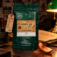 Thumbnail for Roswell Red Coffee | Momma's Picks bag with caramel apple flavor and spicy hints, 1/2 pound decaffeinated coffee.