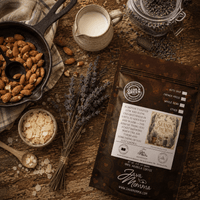 Thumbnail for Season of the Witch Flavored Coffee packaging with almonds, lavender, and a creamer, perfect for cozy mornings.