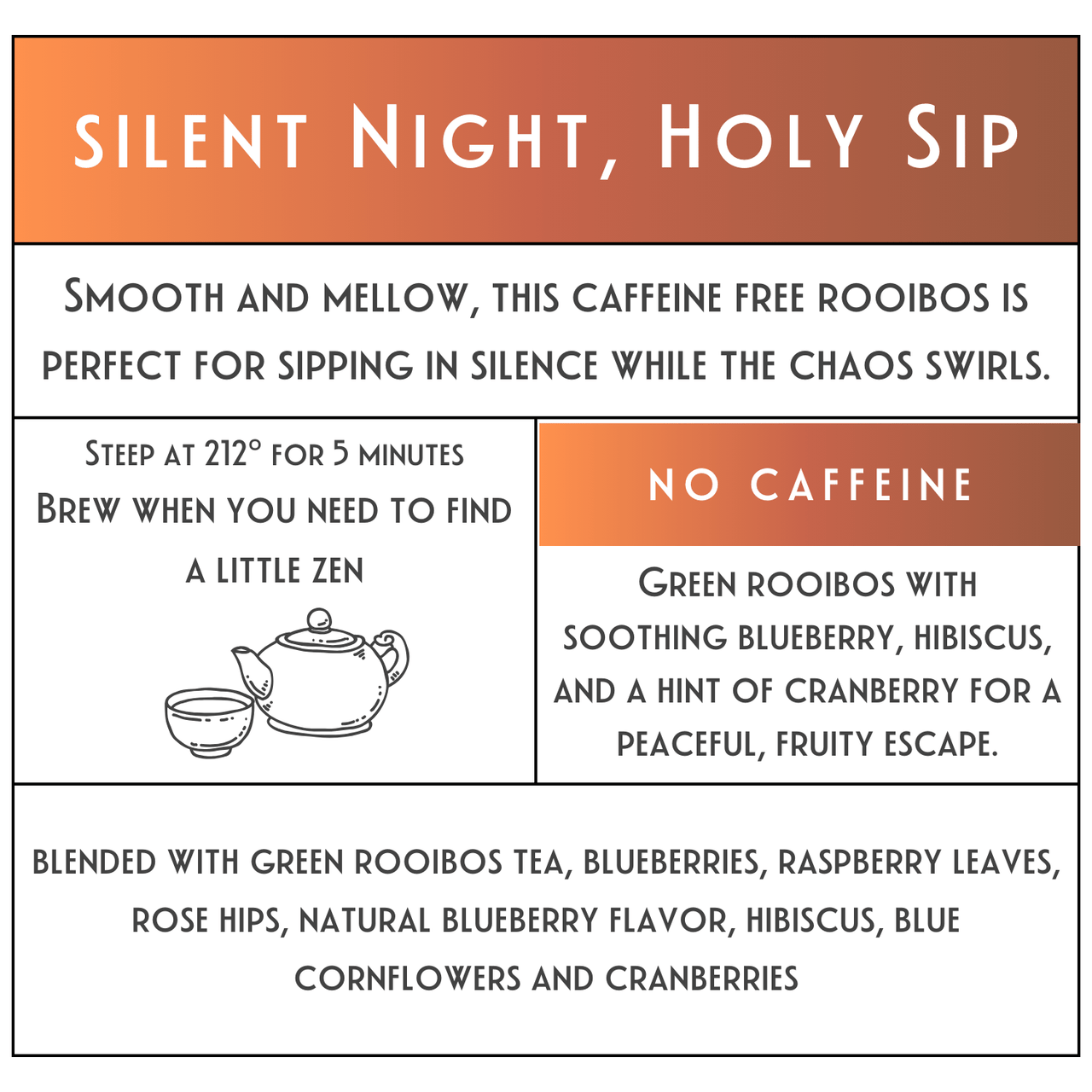 Silent Night Holy Sip Tea - Java Momma