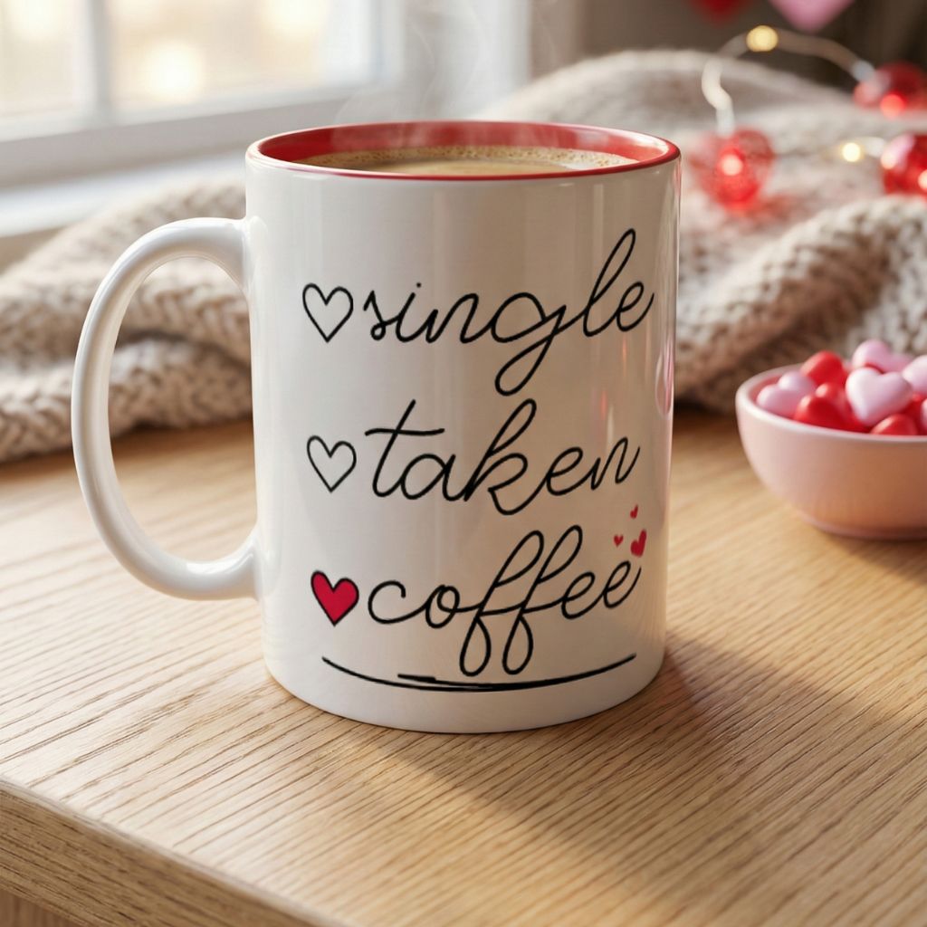 ❤️ Single. Taken. Coffee.