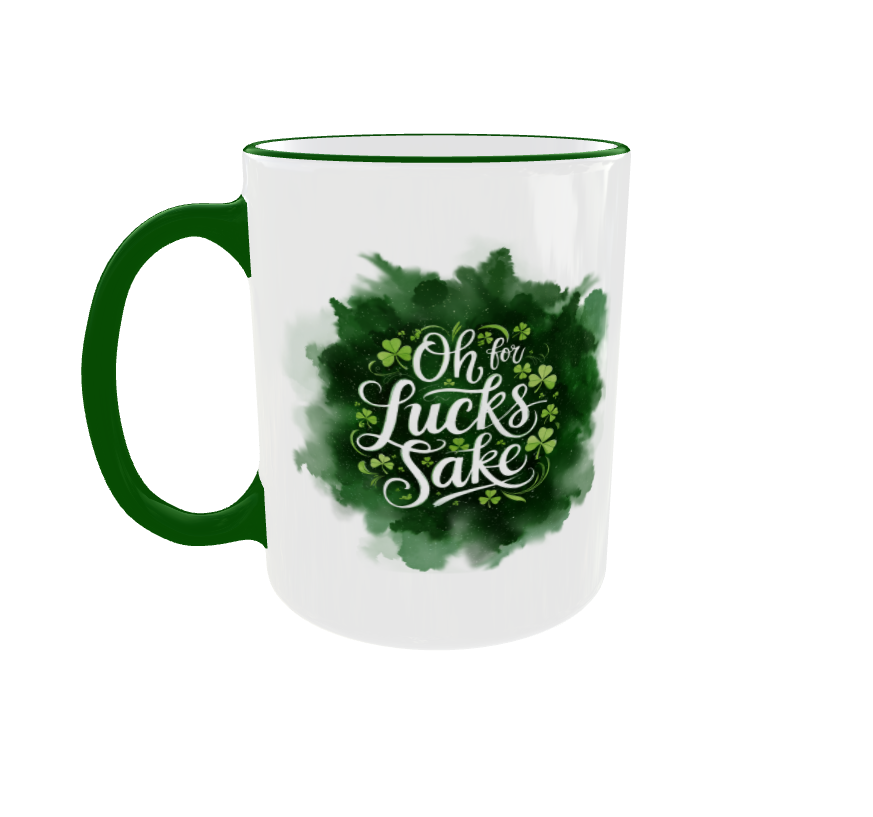 🍀 Oh, For Luck’s Sake Mug – Sip with a Bit of Irish Attitude! ☕✨