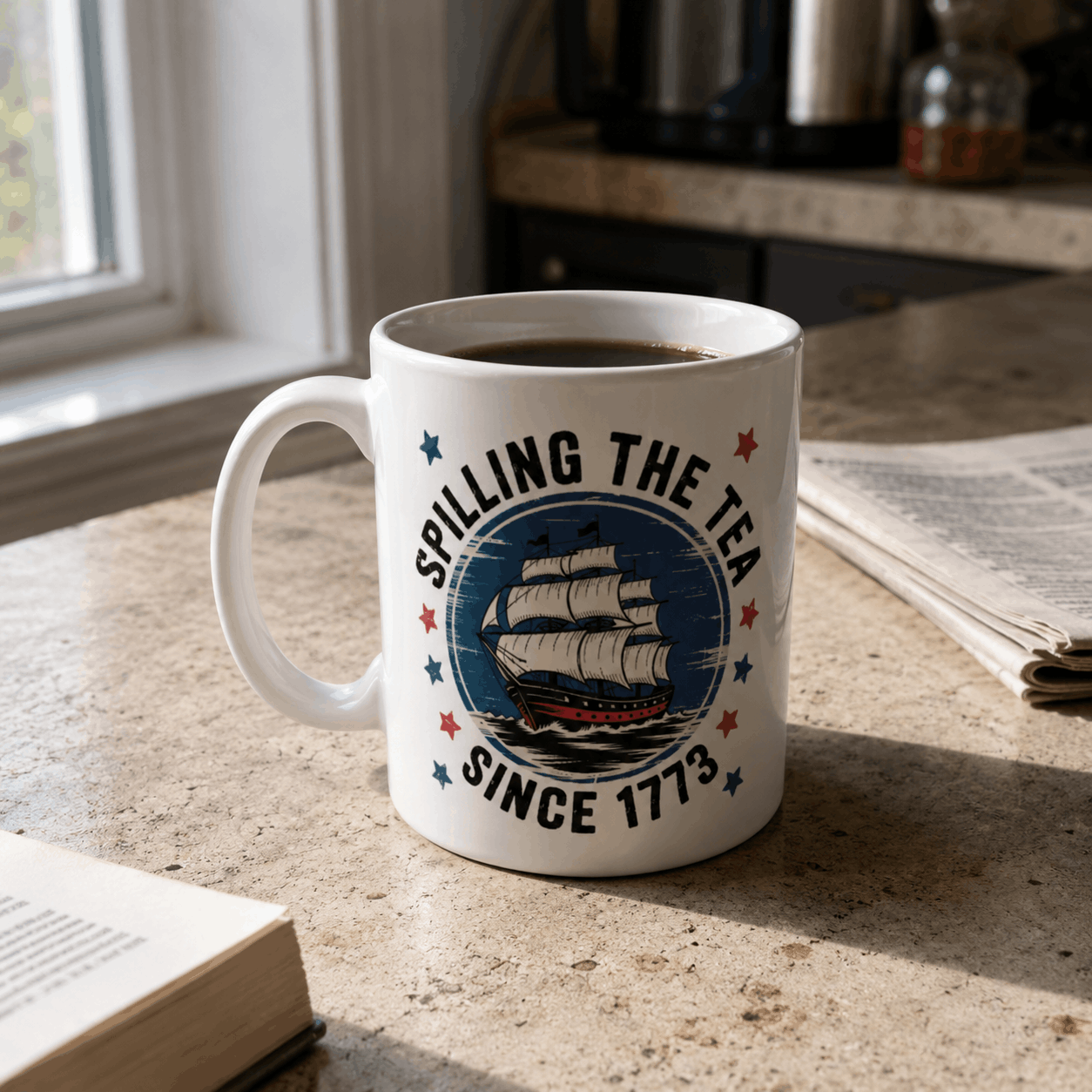 Spilling the Tea Since 1773 Mug  — 11oz Ceramic Coffee Mug