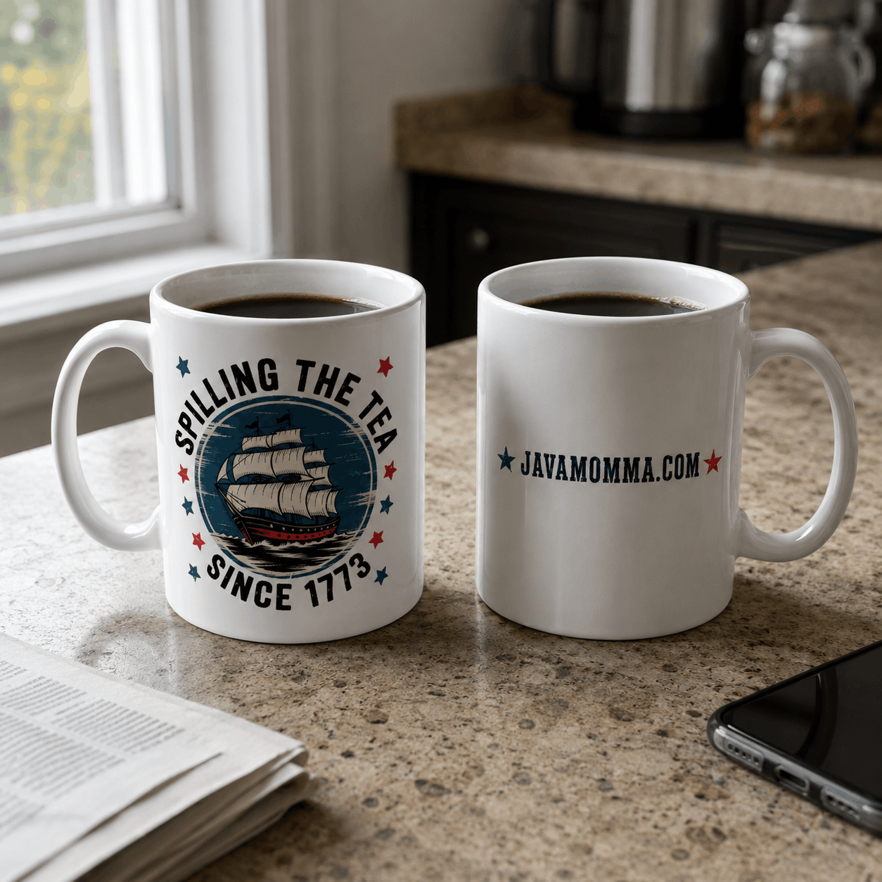 Spilling the Tea Since 1773 Mug  — 11oz Ceramic Coffee Mug