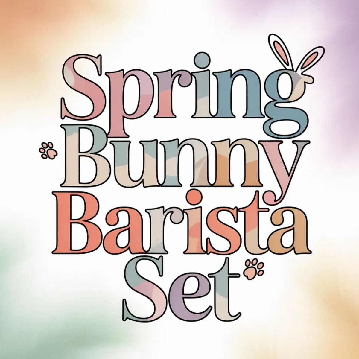 Spring Bunny Barista Set