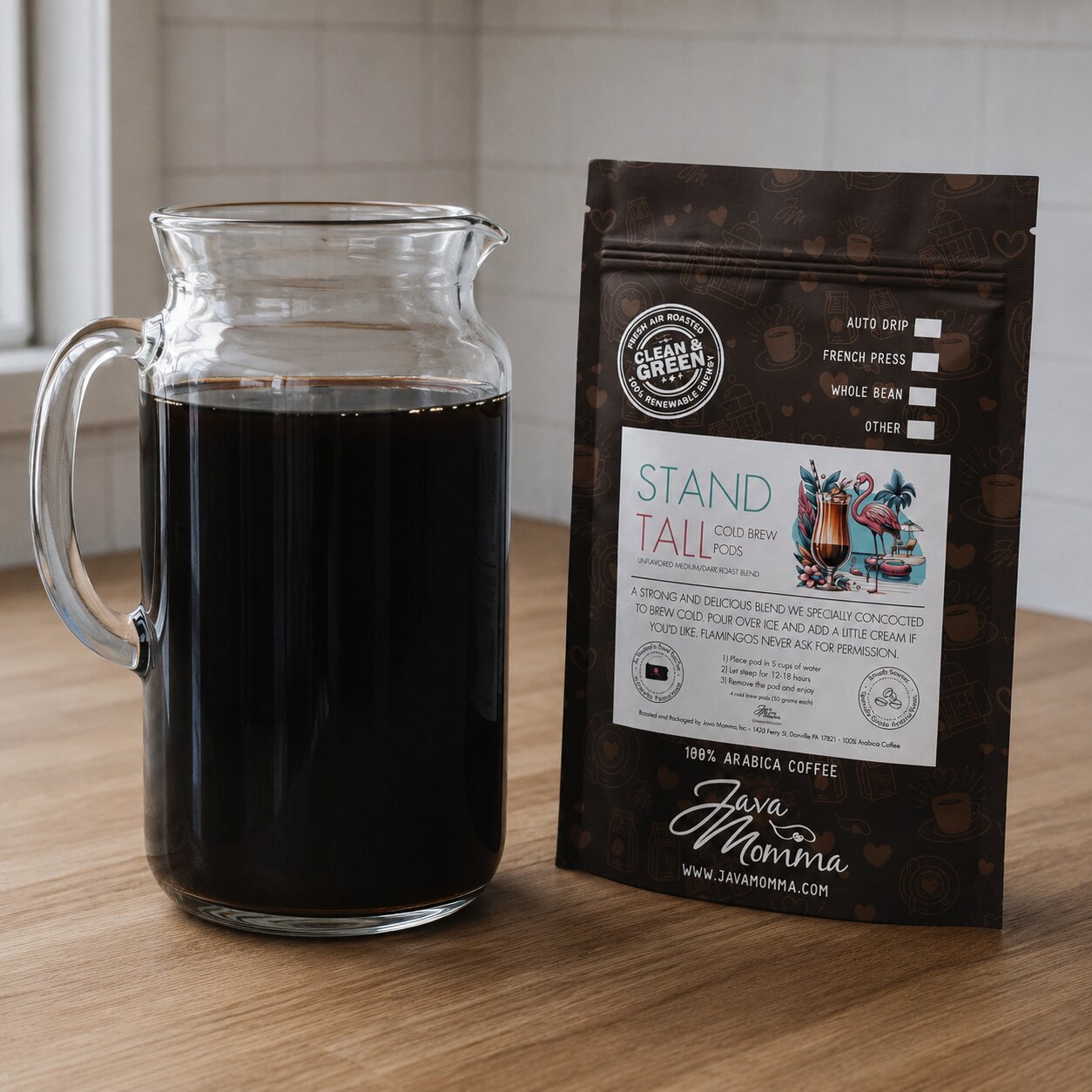 Stand Tall Cold Brew Pods | Java Momma | Original Cold Brew