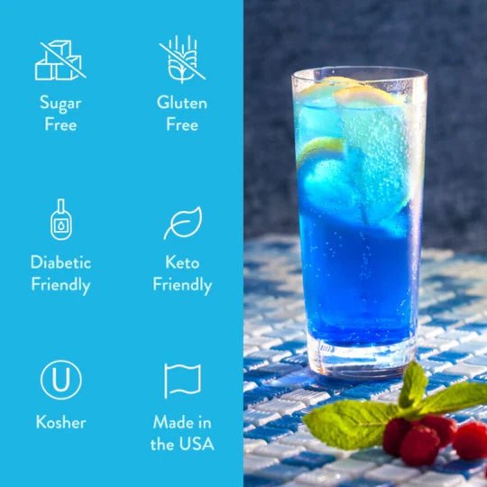 Sugar Free Genie™ Syrup - Sugar Free Sour Blue Raspberry Syrup - Java Momma