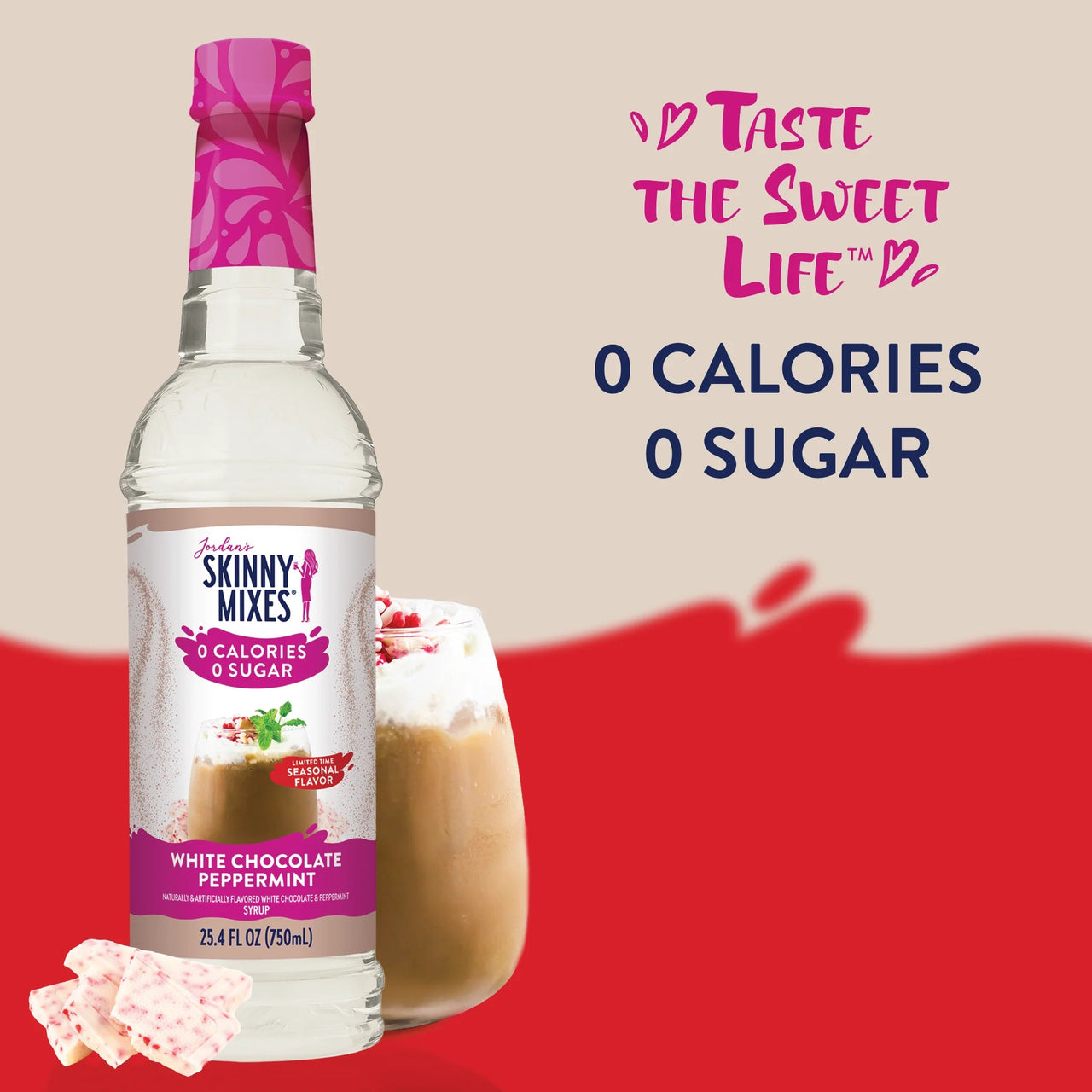 Sugar - Free White Chocolate Peppermint Skinny Syrup – Holiday Magic in Every Drop 🎄❄️ - Java Momma