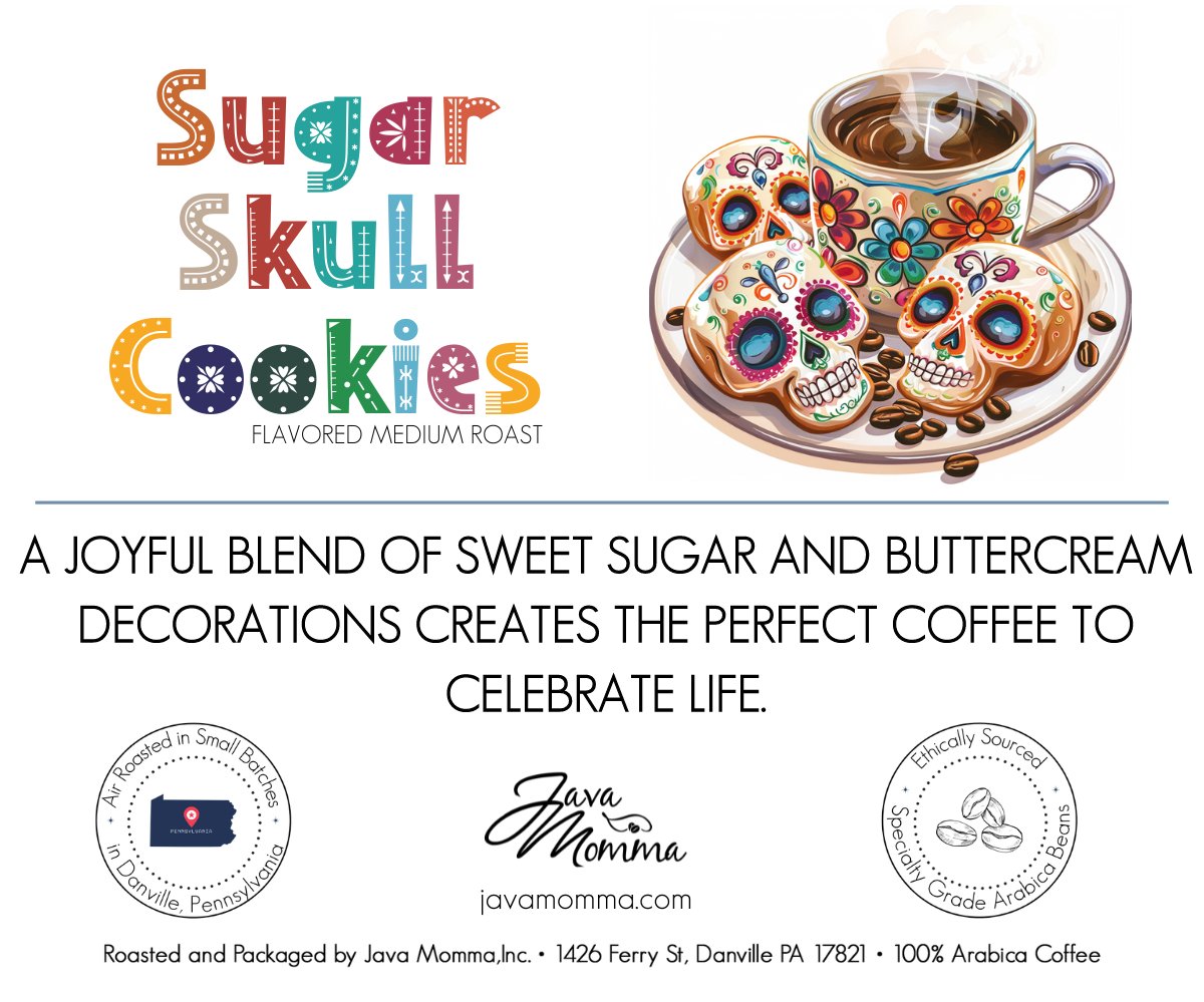 Sugar Skull Cookie Flavored Coffee - Java Momma