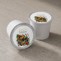Thumbnail for Two Java Momma Sumatra Extra Dark single-serve coffee pods on a kitchen counter