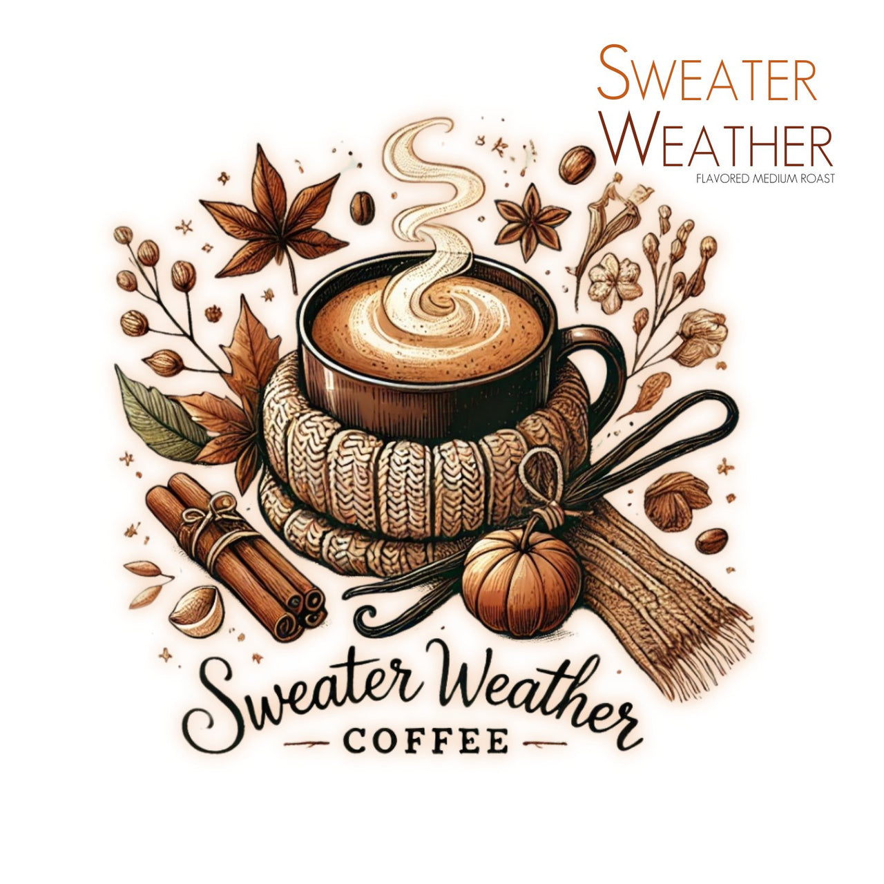 Sweater Weather Flavored Coffee - Single Origin Medium Roast - Java Momma