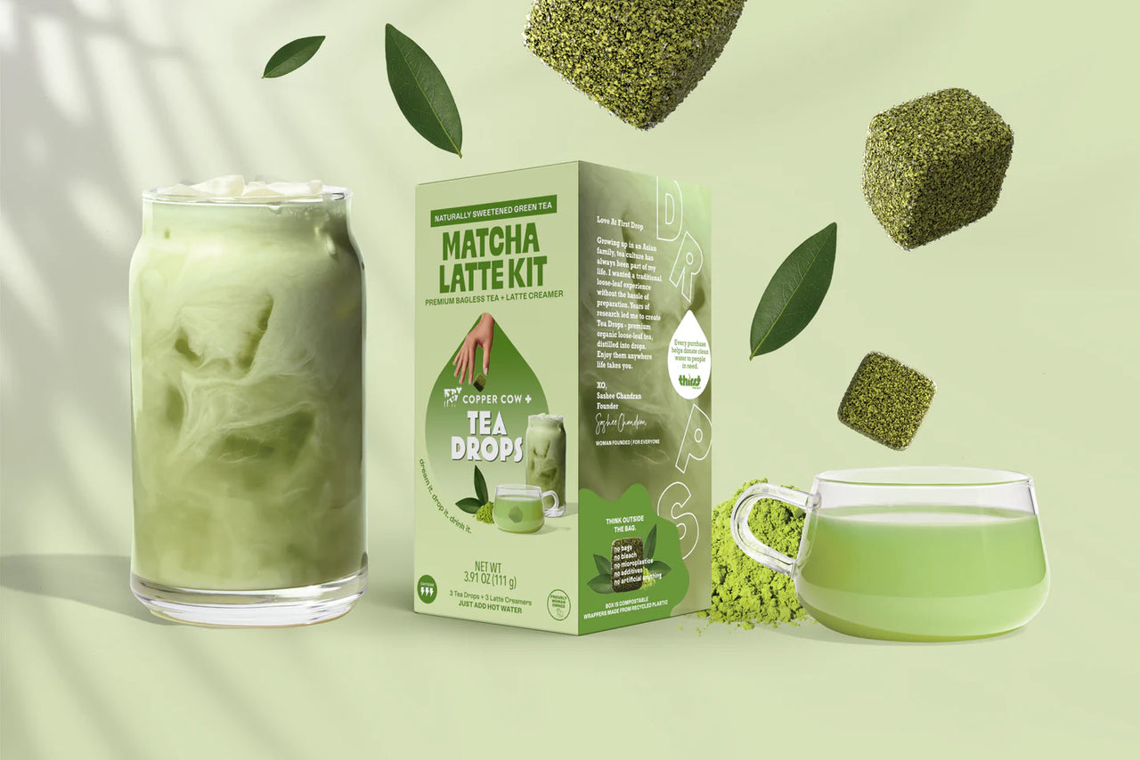 🍵 Matcha Tea Drops® Latte Kit – Smooth, Earthy & Effortless! ☕✨